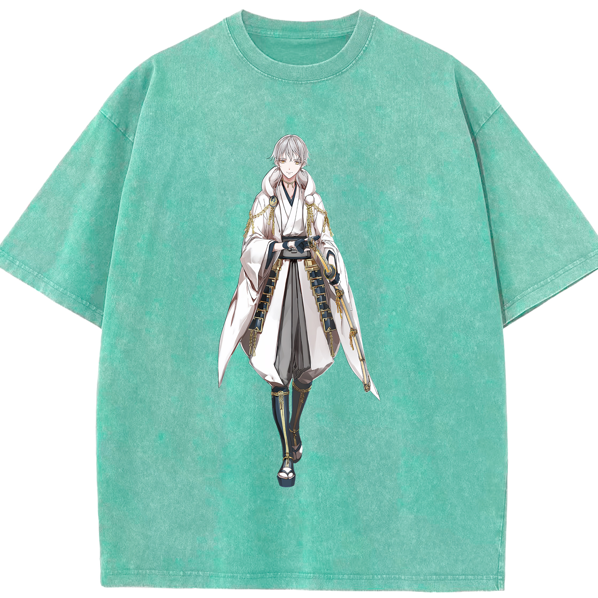 （画像用） 刀剣乱舞 Touken Ranbu 綿100% ヴィンテージ風 半袖Tシャツ（フロントプリント）